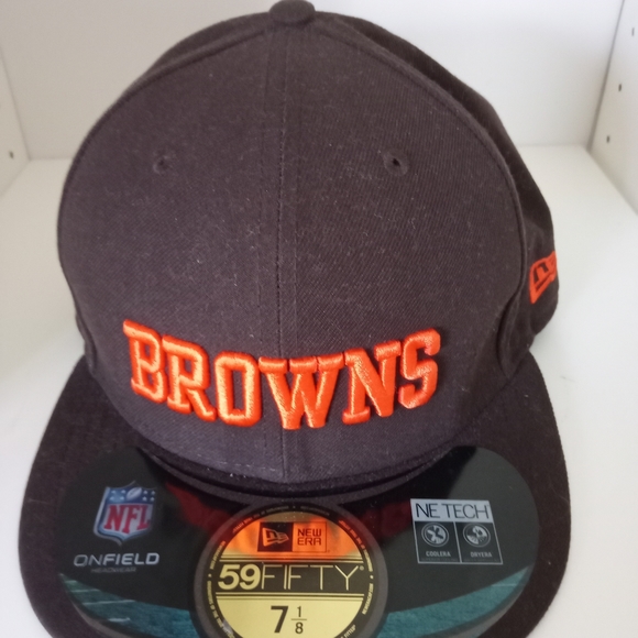 *Sold*NFL headgear Cleveland Browns Men's fitted Fifty Nine style hat SZ 7 1/8 - Picture 5 of 5
